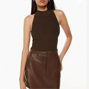 Babaton sculpt knit halter top
Like new